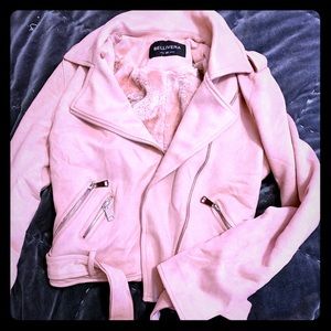 Pink motto jacket
